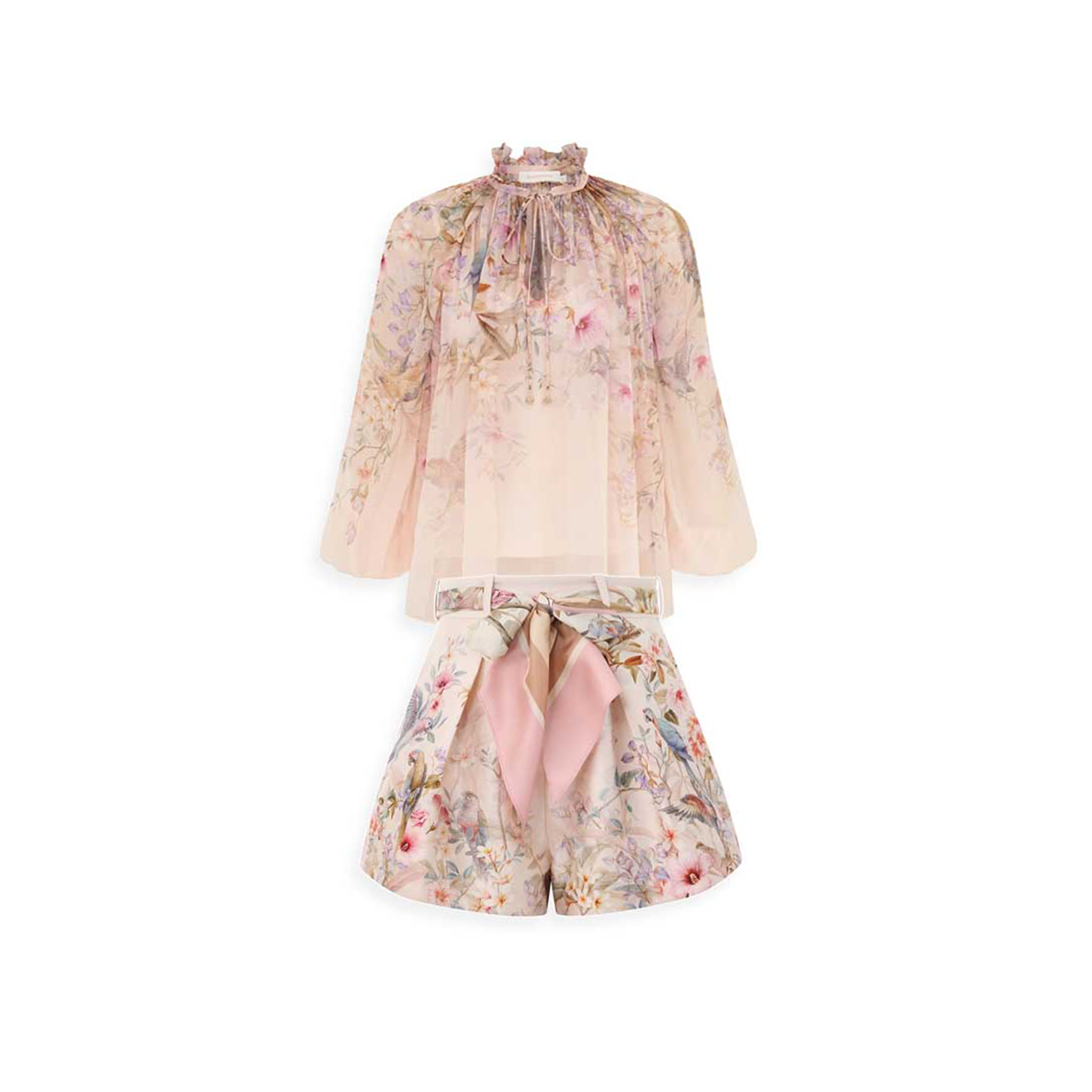 ZIMMERMANN TAWAYEN BILLOW BLOUSE SAITIN 0991TC261